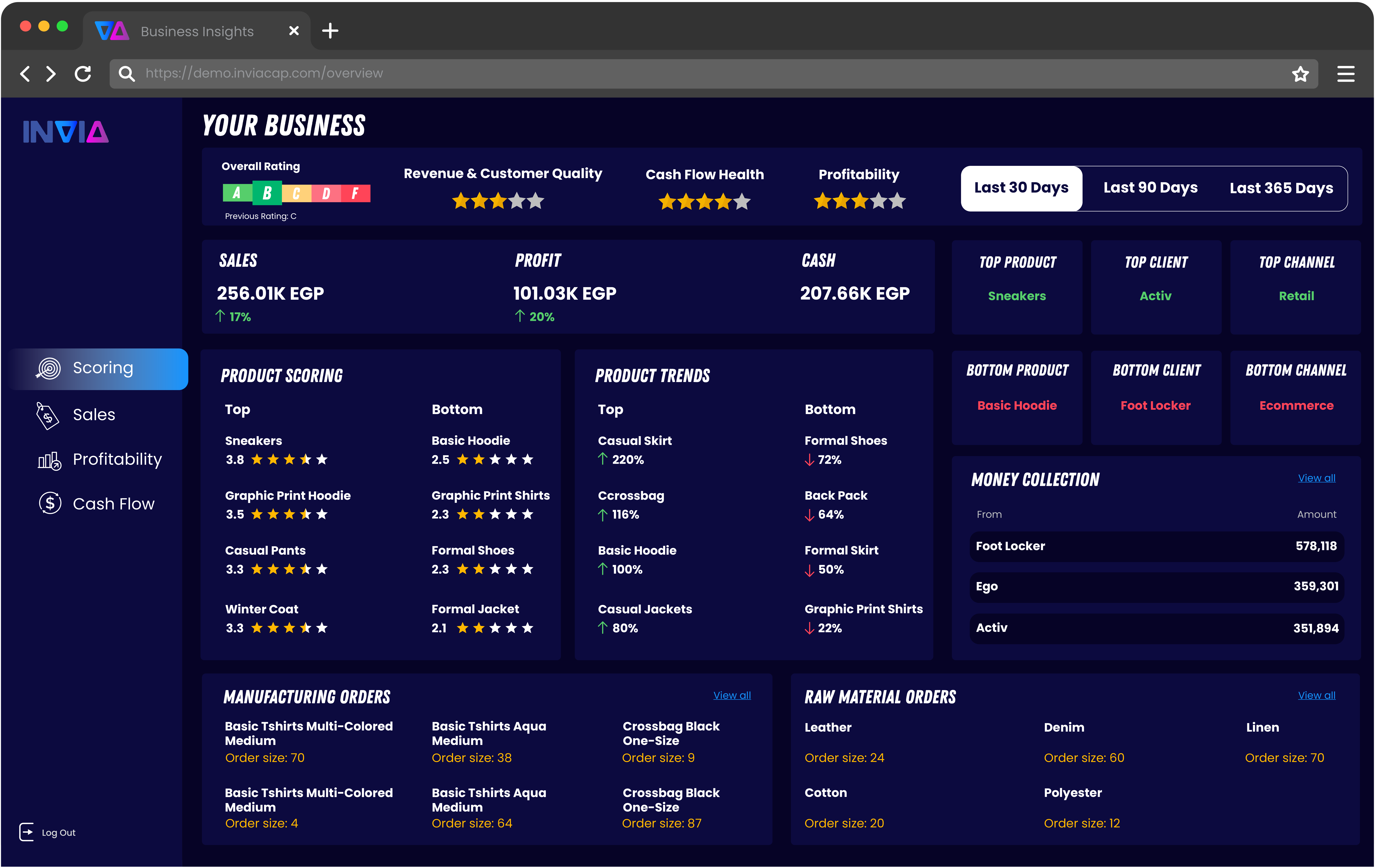 Product screenshot showing a visual workflow builder